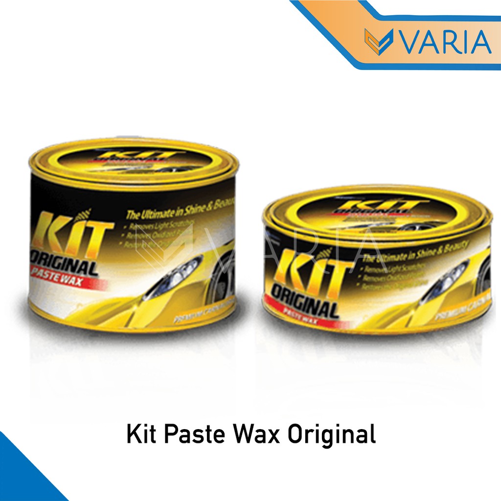 Kit Paste Wax Original Car Kuning Light Polish Poles Body Mobil 225 gr