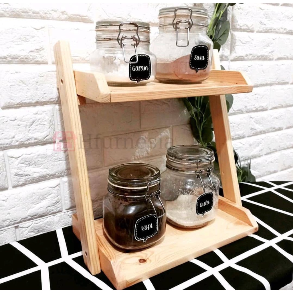 rak bumbu dapur rak bumbu dapur dinding rak bumbu kayu rak bumbu gantung rak kosmetik kayu rak skinc