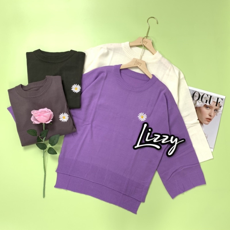 Lizzy - SWEATER KAREN BORDIR DAISY PREMIUM