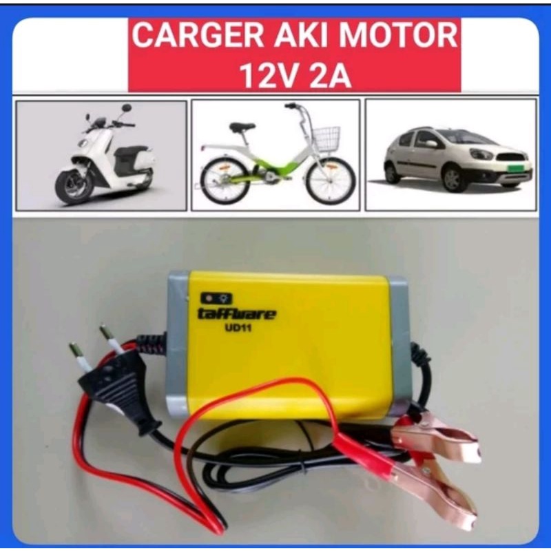 CHARGER AKI AKI MOTOR MOBIL 2A 12V CAS CASAN PORTABLE