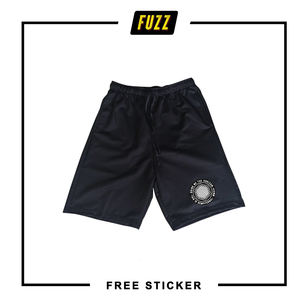 Celana Pendek Bring Me The Horizon Boxer Short Pants Kolor BMTH Pria Dan Wanita