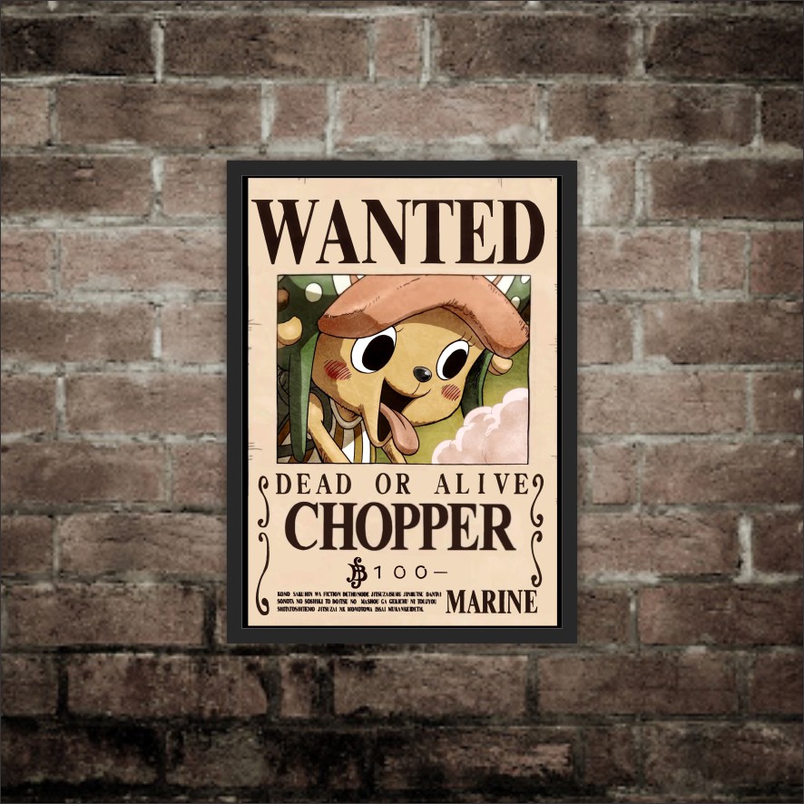 Poster Anime one piece wanted Hiasan Dinding Kamar wall decor-10
