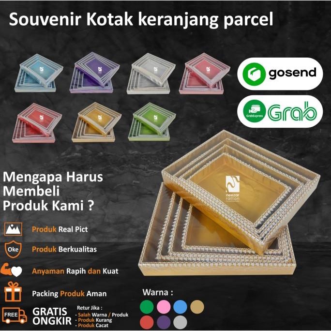 

AKSESORIS PERNIKAHAN SOUVENIR KOTAK KERANJANG PARCEL HANTARAN SESERAHAN PERNIKAHAN LAMARAN PERLENGKAPAN PESTA CRAFT