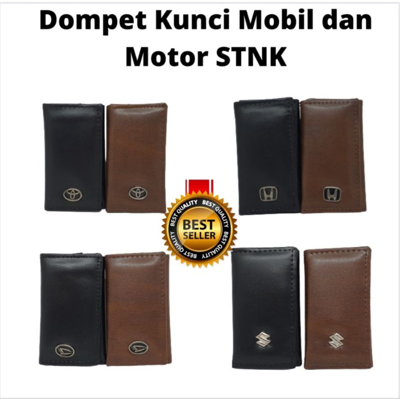 Dompet Kunci Mobil dan Motor STNK Model Terbaru Bahan Kulit Sintetis Berkualitas