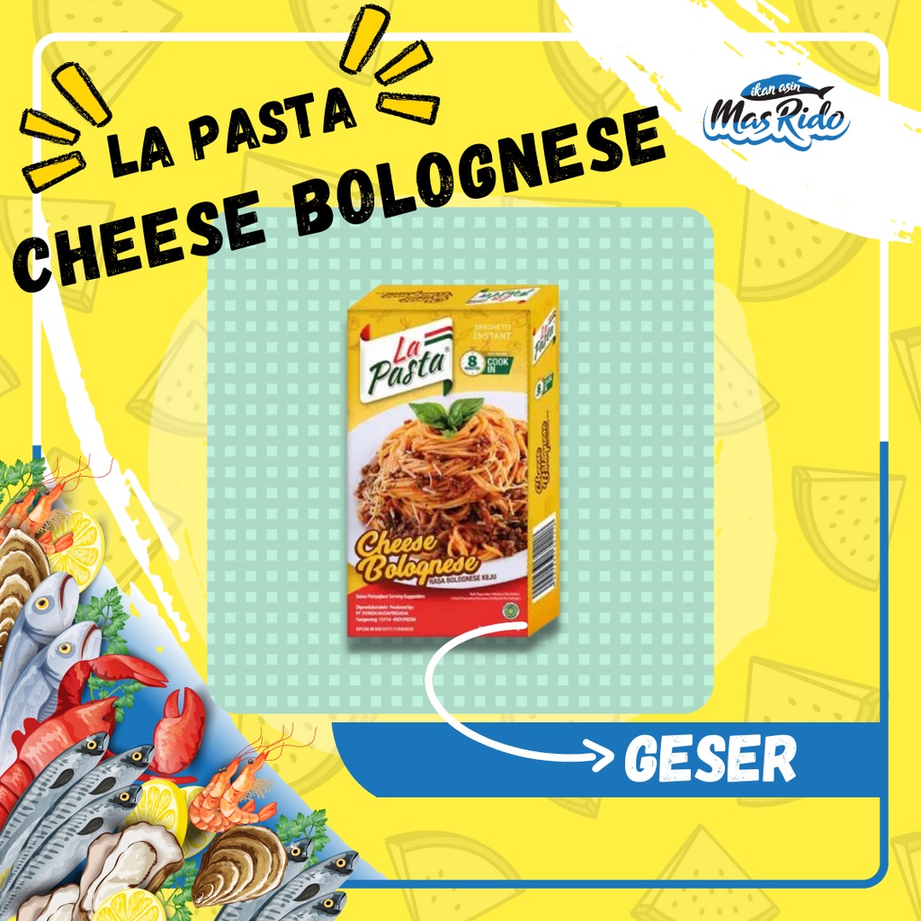 

La Pasta Reguler Cheese Bolognese 59 Gram Pasta Instan Harga Termurah