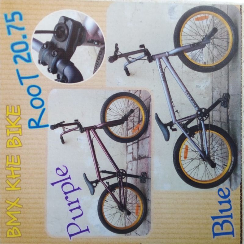 Sepeda BMX Freestyle Fullbike KHE Root size 20.75 - Purple & Blue