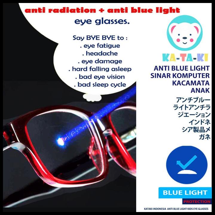 Kacamata Anti Radiasi Blue Light Glasses - Kids Rectangle