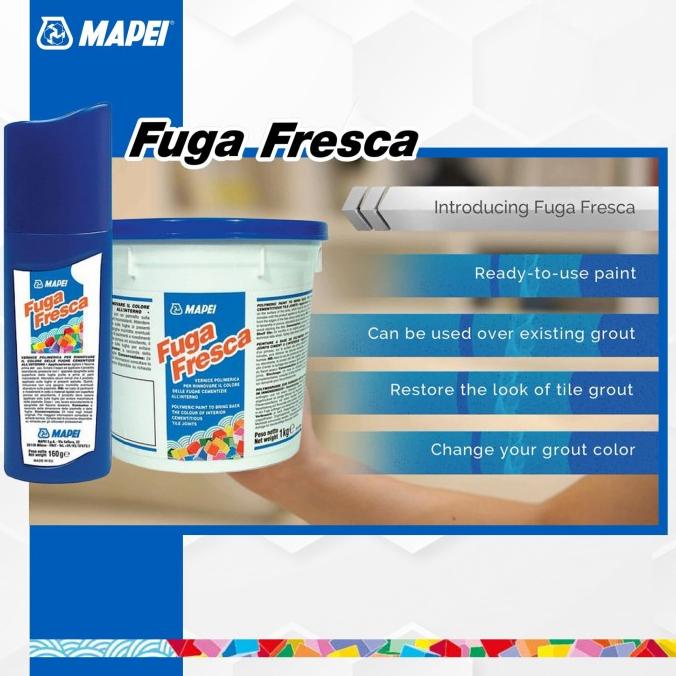Mapei Fuga Fresca - Cat polimer untuk nat semen di antara ubin