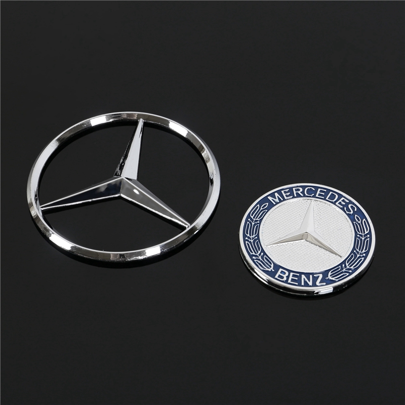 Untuk Mercedes Benz Emblem LOGO Stiker ABS Stiker