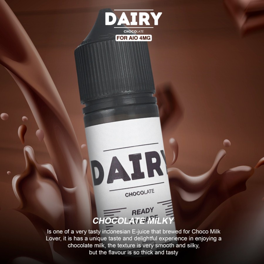 Liquid Dairy Milky Chocolate Milk 60ML 4Mg by Ray Vapor Berpita Cukai