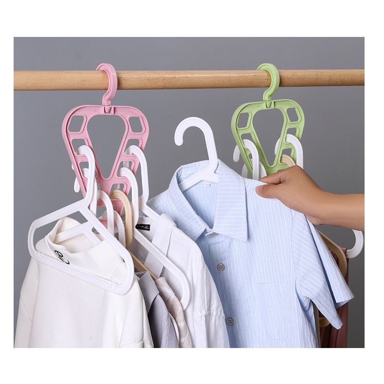 Gantungan Baju 9 IN 1 Stand Hanger gantung 9 lubang cantolan tempat pakaian di lemari jemuran rapi hemat tempat magic hanger