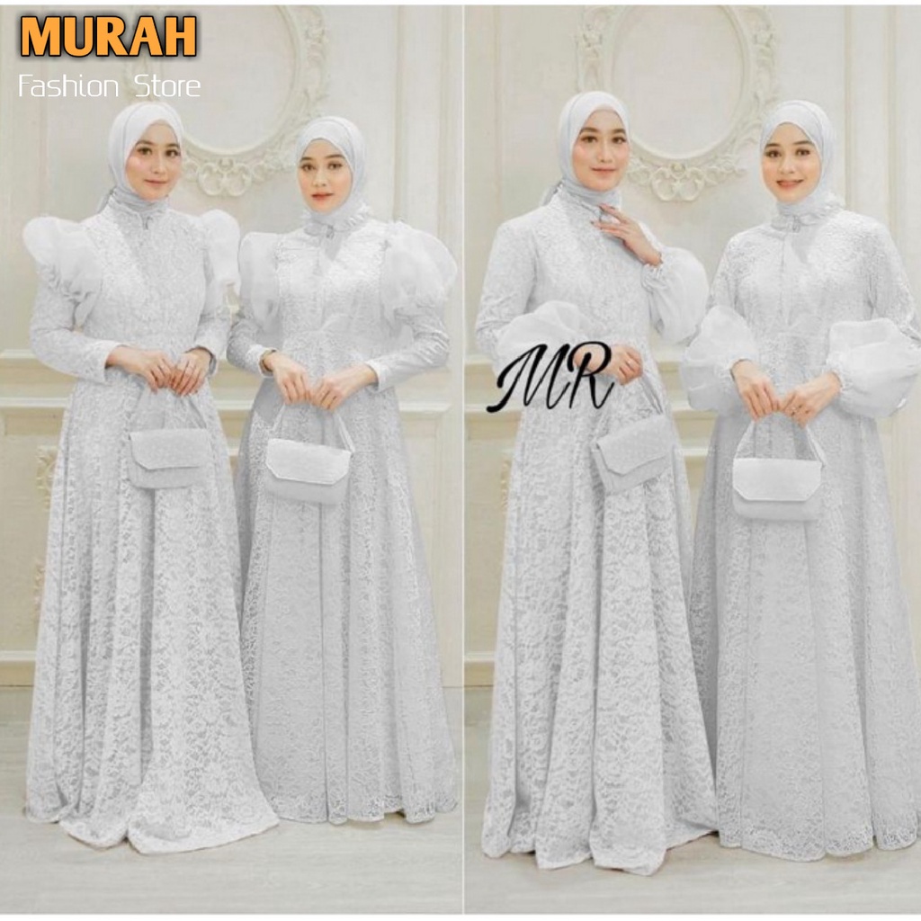 Busana Muslim Gamis Murah Gaun Pesta Muslimah Baju Pesta Wanita Kondangan Mewah Kekinian 2020 2021