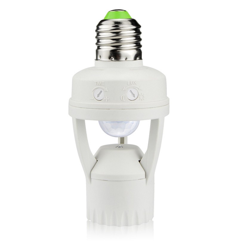 Smart Fitting Lampu Bohlam Lamp Holder E27 Infrared Plus Sensor Motion