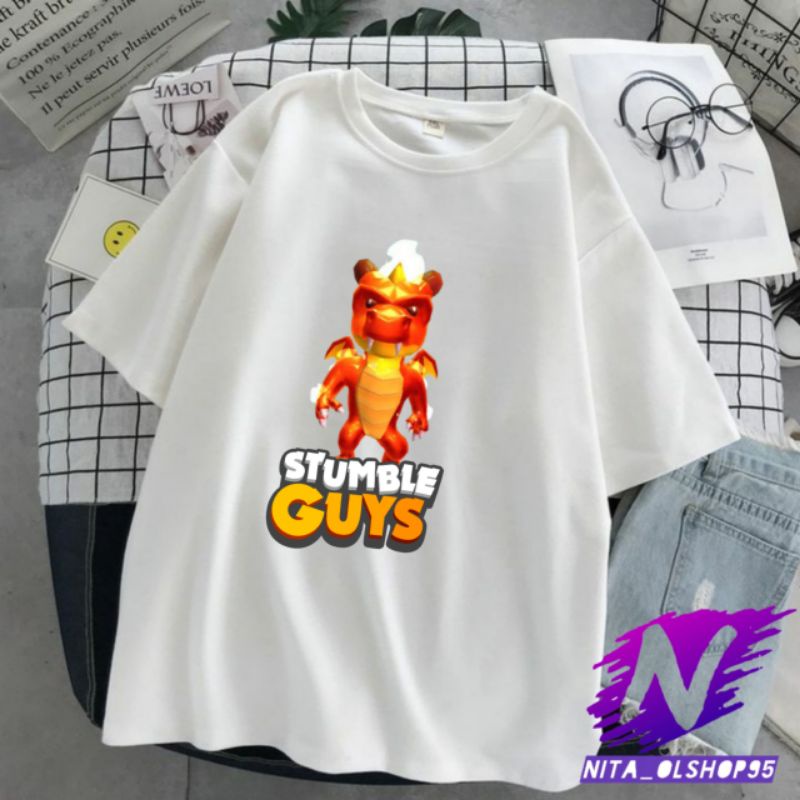 kaos anak stumble guys karakter spesial baju stumble guys Inferno dragon