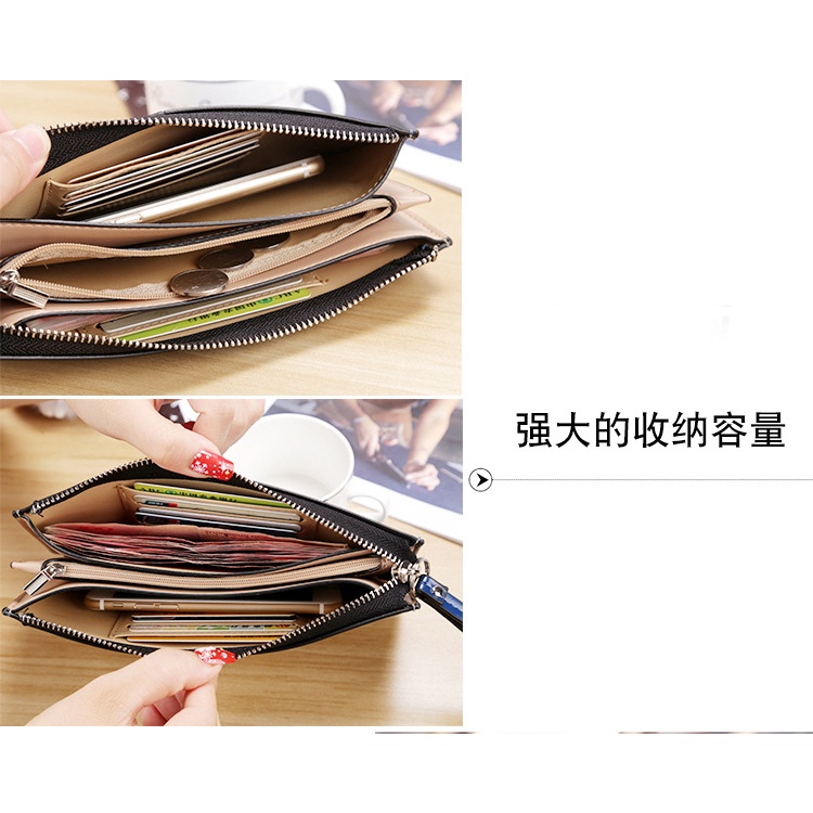 Dompet Panjang Premium  Wanita Import Model Polos / Premium Wallet Jakarta COD - 364