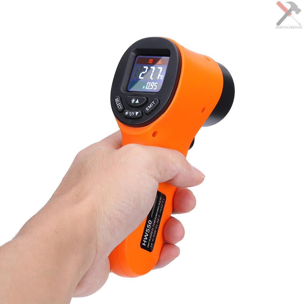 Termometer Digital Infrared Pyrometer LCD Laser Non Kontak 50~550 C Untuk Akuarium