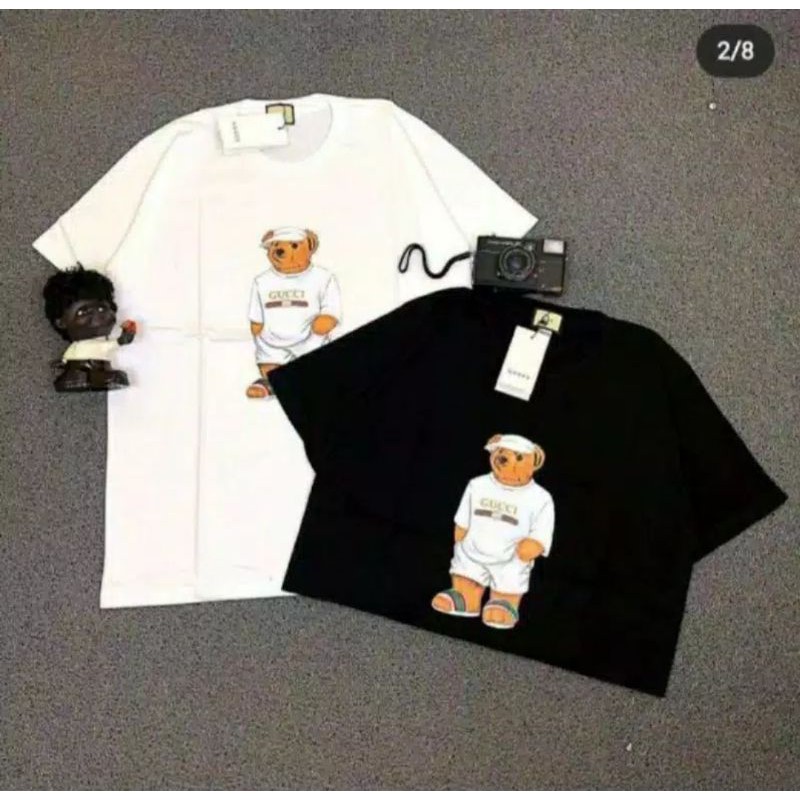 KAOS BAJU FASHION BRANDED GUCCI X BEAR COD