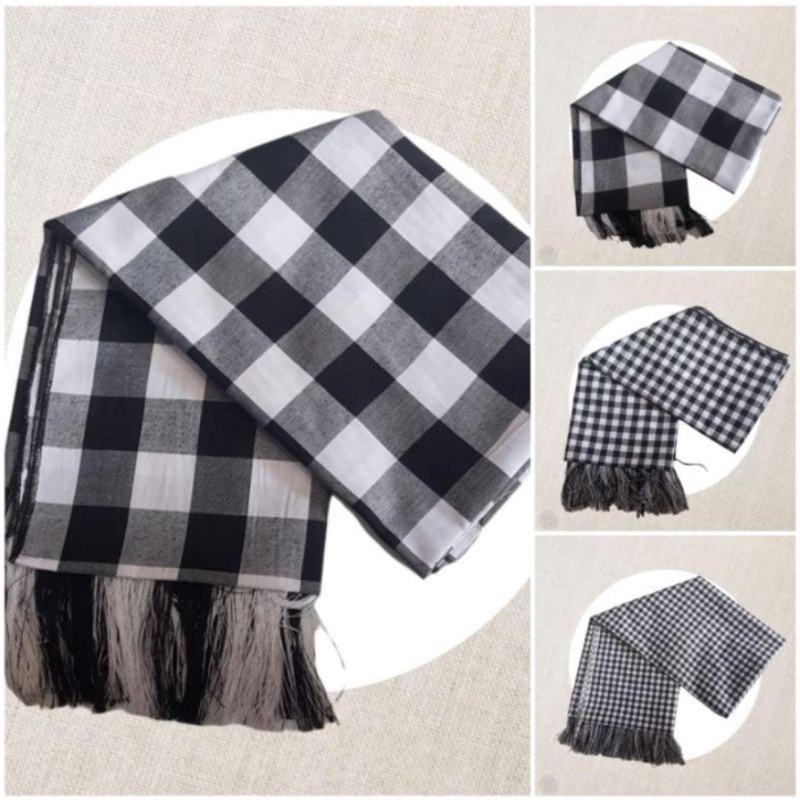 Selendang poleng | selendang bali | bahan katun