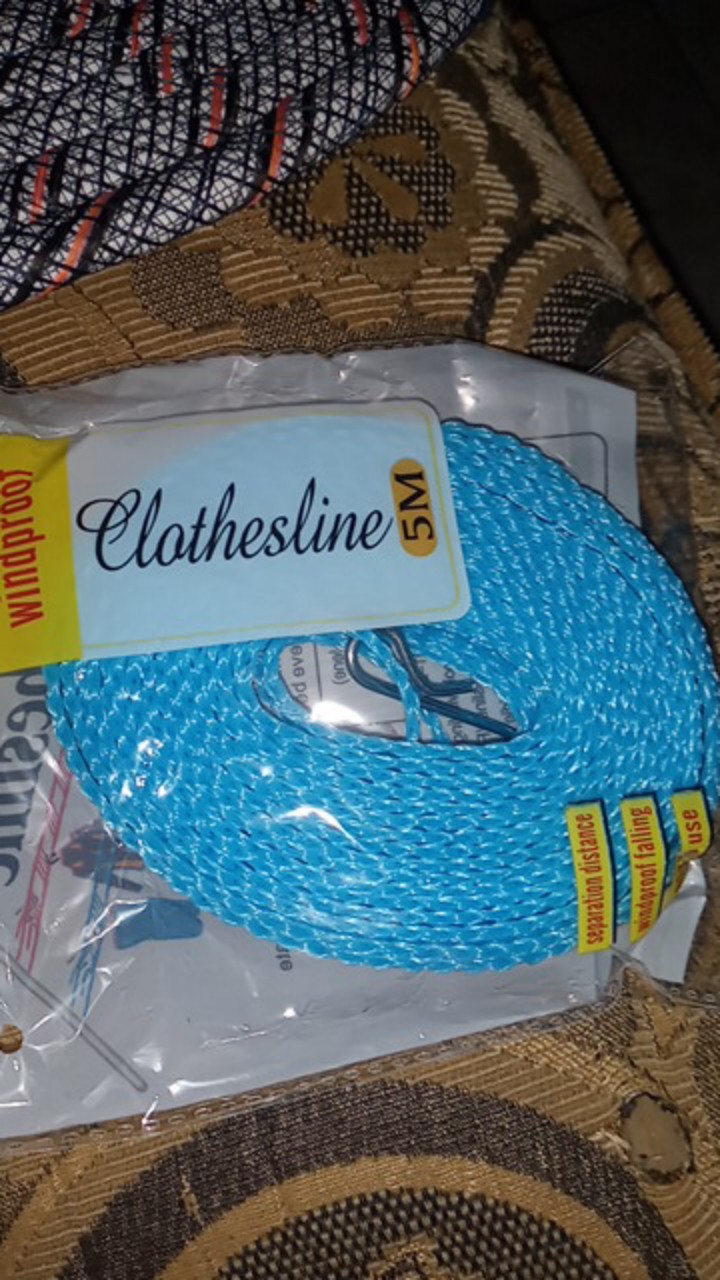 Tali Jemuran Baju 5 Meter Gantungan Baju | Tali Jemuran Hanger Retractable | Tali Jemuran Praktis