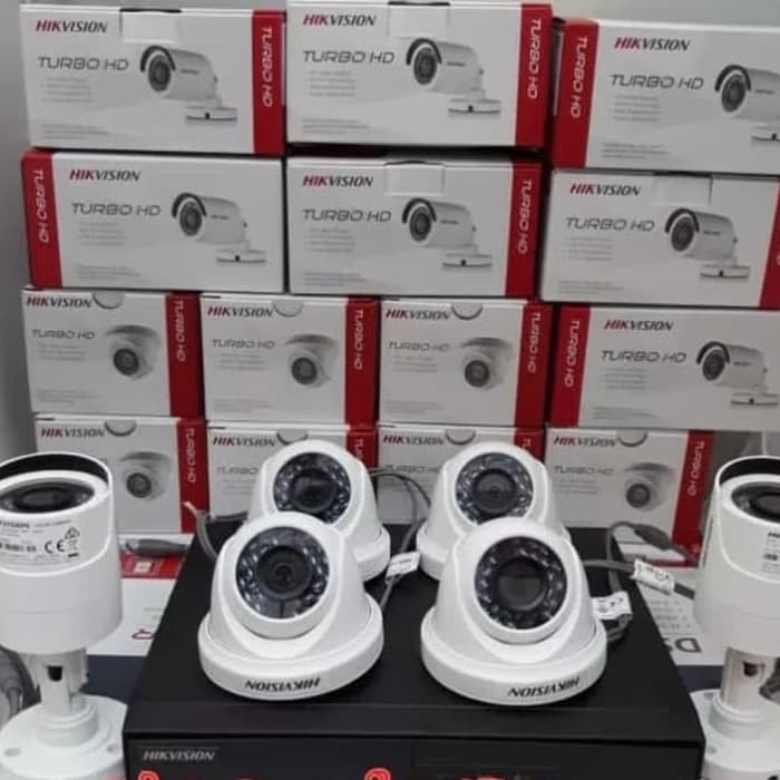 Paket Cctv Hikvision 8 Channel 2mp Turbo HD Garansi Resmi 6 Camera