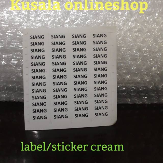 

Label siang/sticker siang/label tulisan siang/label kosmetik/aturan pakai cream/cream/