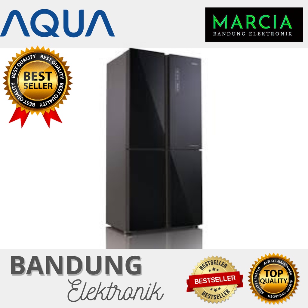 KULKAS AQUA JAPAN AQR IG 525 LEMARI ES 4 PINTU SIDE BY SIDE INVERTER