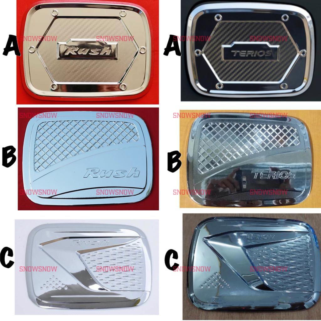 Tank Cover Rush Terios Lama Old 2007 2008 2015 2017 Chrome