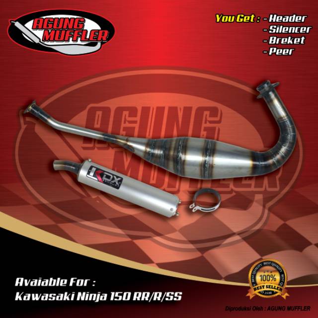 Knalpot Ninja rr & ss Kdx Plat