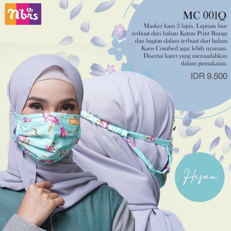 MASKER  MC 001 KARET HIJAB II NIBRAS