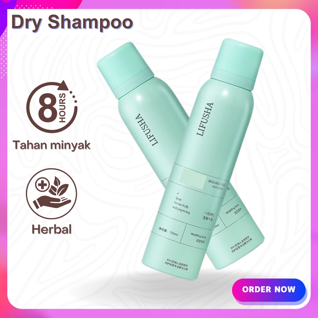 GF Dry Shampoo 150 ML Semprotan Rambut Kering Untuk Mengembangkan Rambut Minyak Rambut Kontrol Rambut Berminyak