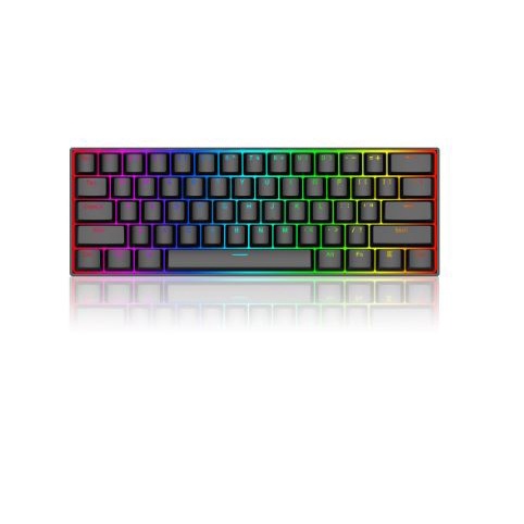 Keyboard gaming redragon mechanical wired usb type-c 61 keys 60% tkl free switch k630w rgb k630 dragonborn