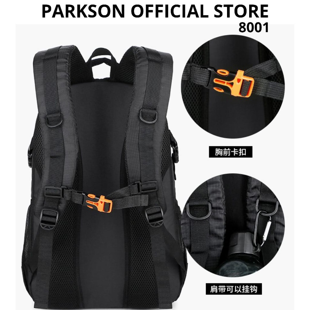 Tas Ransel pria Parkson (Import)/Waterproof/ Tas Traveling/Tas Pergunungan/Tas murah import (8001)