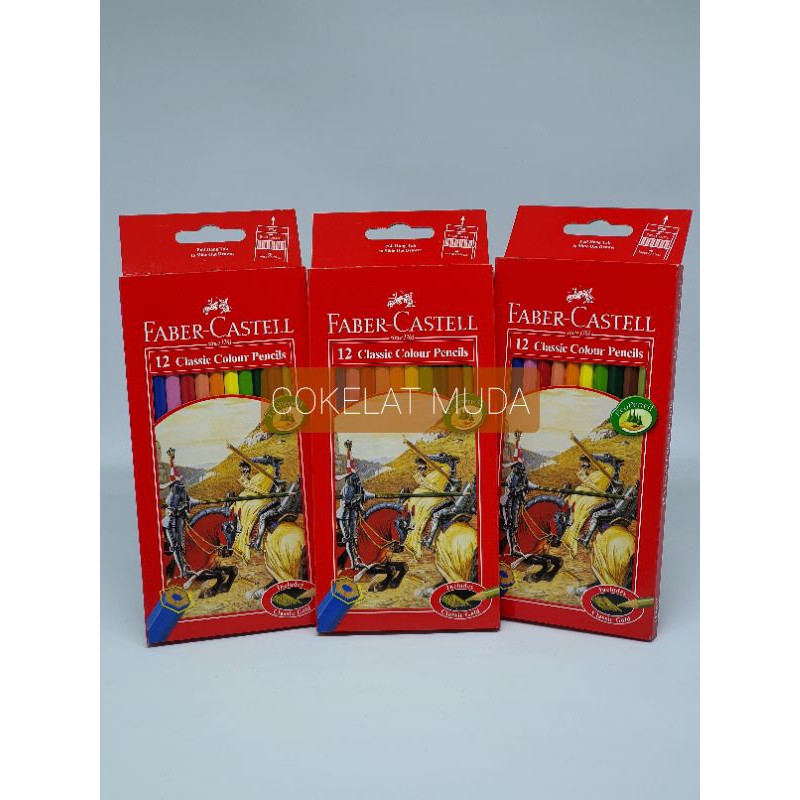 

Pensil Warna Faber Castell Classic Isi 12 Panjang (Set)