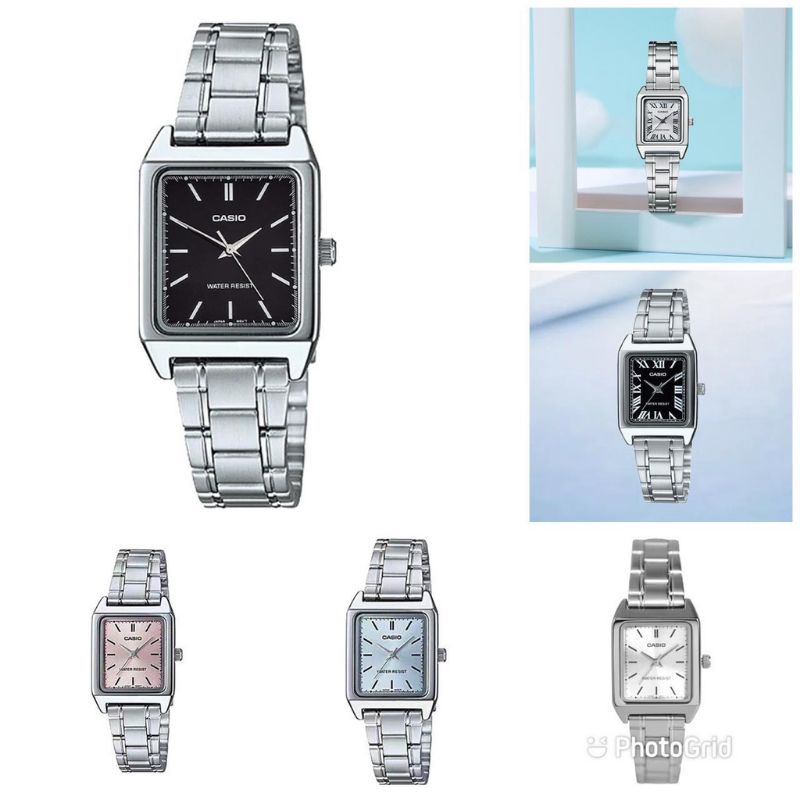 JAM TANGAN CEWEK / WANITA CASIO KOTAK LTP-V007G LTP