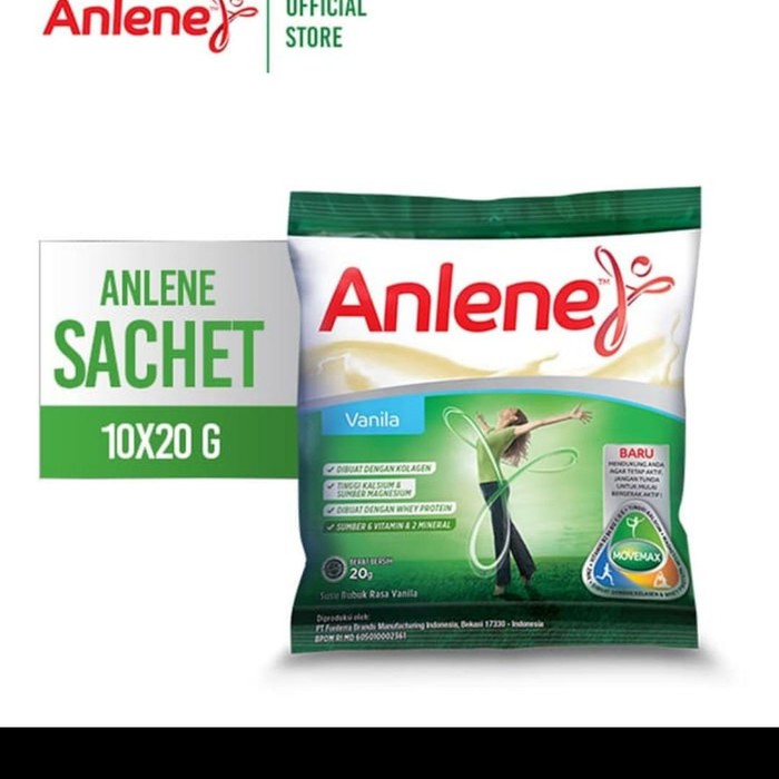 

Anlene Saset Vanila 10x20g