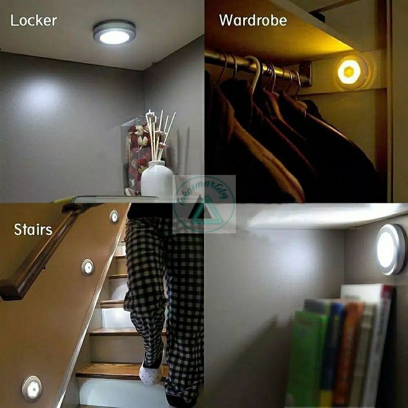 LED Magnetic Motion Sensor Light / Lampu Tempel Dinding Sensor