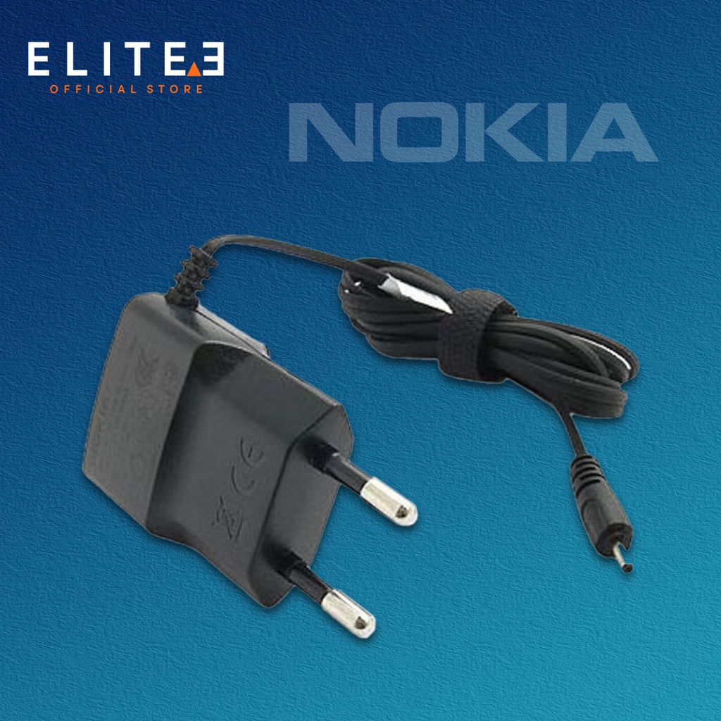 Charger Nokia Jadul AC-15E Colokan Kecil - Travel Charger Nokia E90 E72 N70 1208 6120 6300 1280 5310