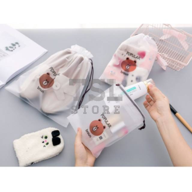 KANTONG SERUT "POPULAR BROUN" / TRAVEL ORGANIZER