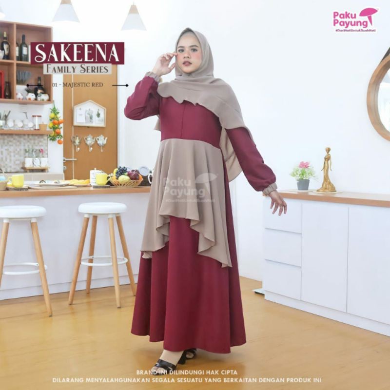 Paku Payung - Gamis Sakeena Series/ Gamis Dewasa/ Gamis Remaja/ Gamis Anak