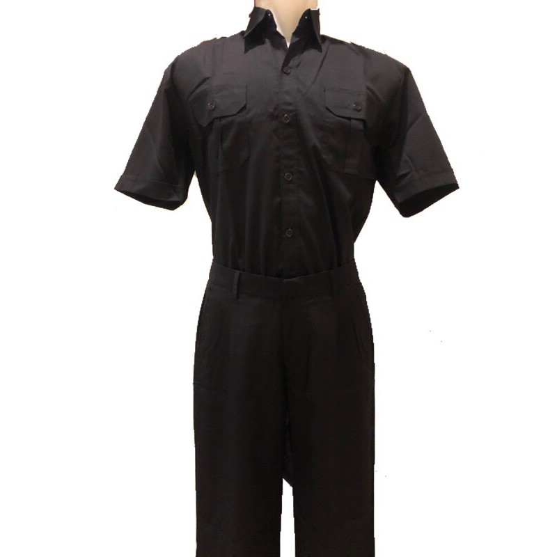 SERAGAM SAFARI SECURITY BAJU SETELAN SUPIR/SAFARI/PDL/SATPAM/PNS/PDH HITAM