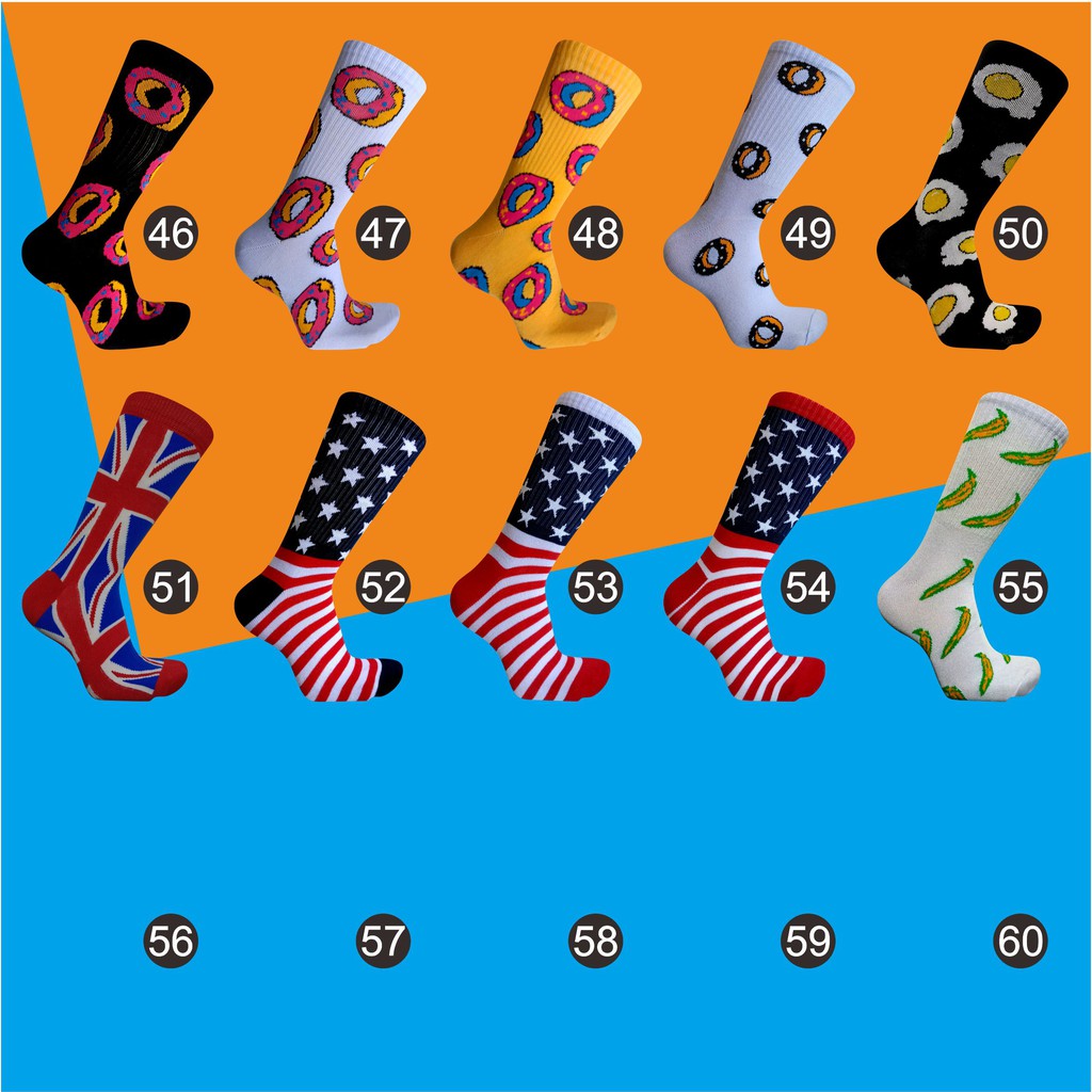 Kaos Kaki Oldschoold Bebas Pilih Motif