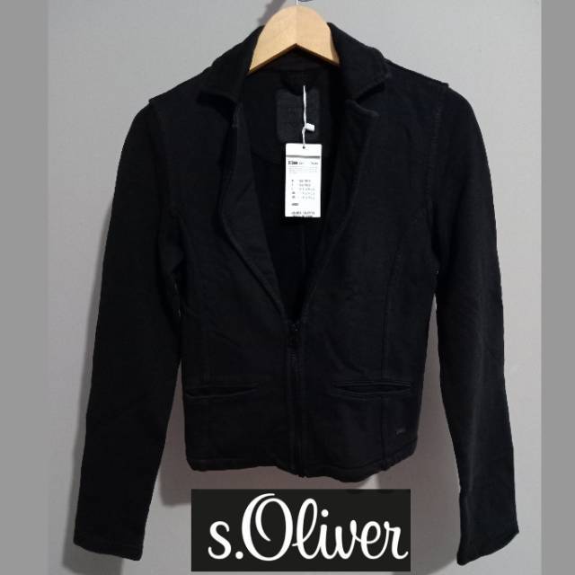 BLAZER HITAM STRETCH S.OLIVER