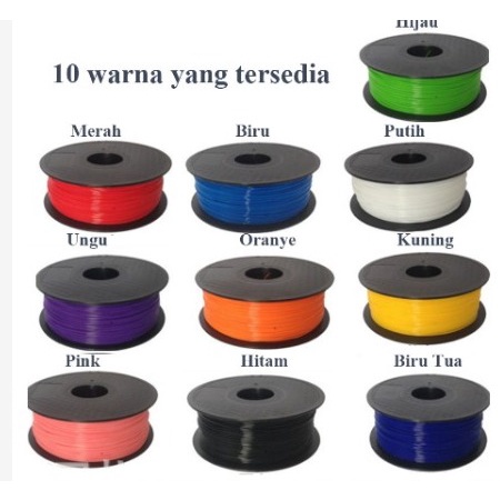 filament refill 5m PLA untuk 3D pen atau printer 3 dimensi filament
