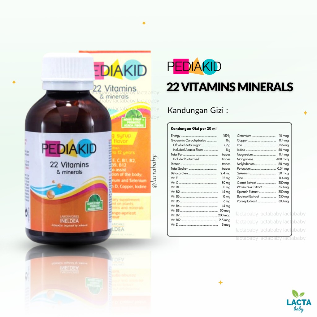 Pediakid - Appetite Booster | Pediakid 22 Vitamins &amp; Minerals | Immune