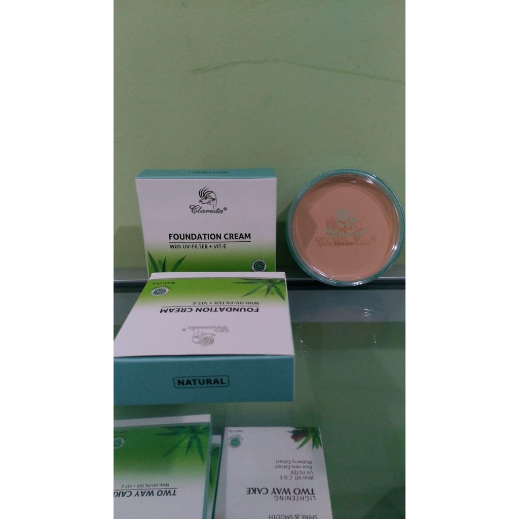 CLARESTA Foundation Cream Powder Krim Bedak Padat