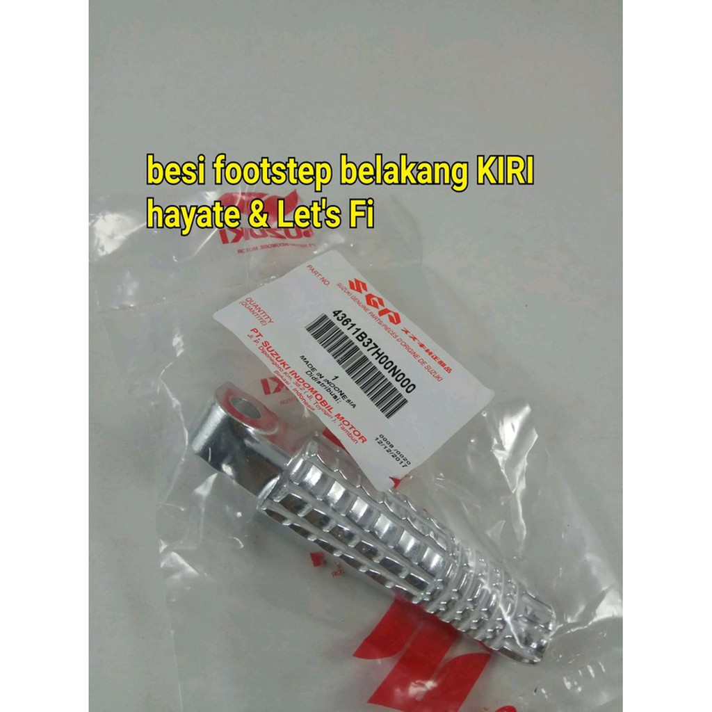 besi footstep belakang sebelah KIRI bar pillion footrest R Hayate dan Suzuki Lets Fi ori
