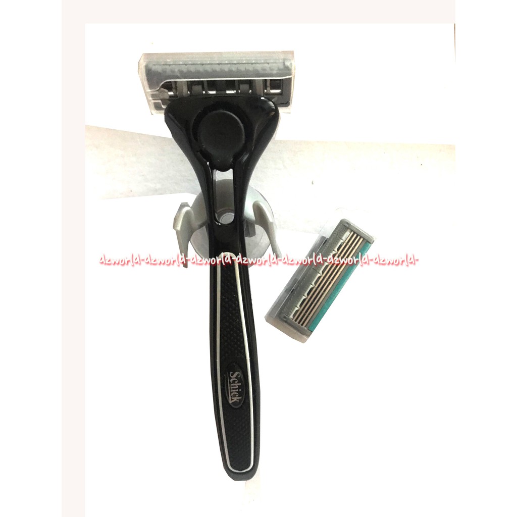 Schick Quattro Titanium 4 Pisau Cukur Schik Hitam Quatro Shick Sick