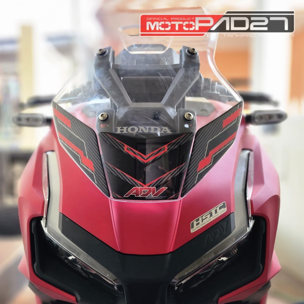 Stiker visor windshield HONDA ADV 160 ADV 150 carbon resin premium