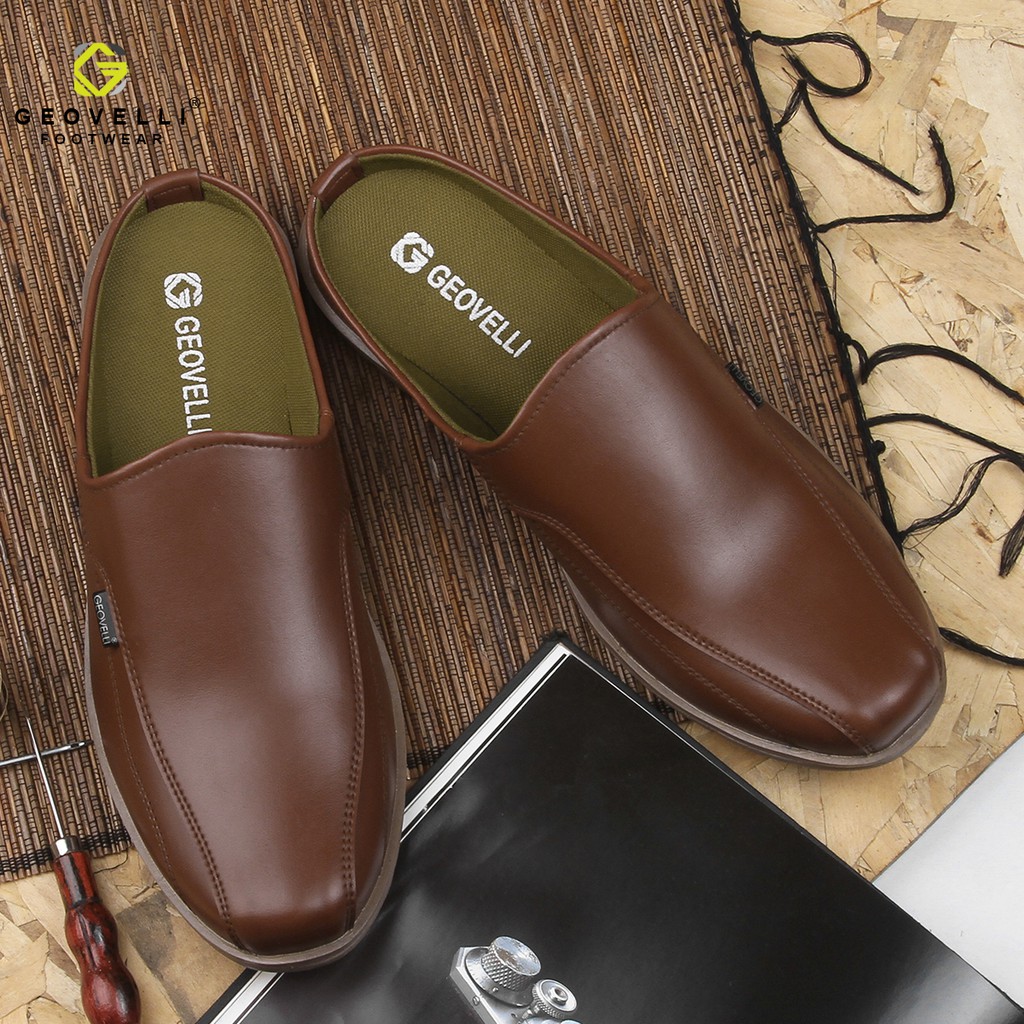 GEOVELLI STORE | SALE STOK Sandal Pria Termurah / Sendal Pria Bustong Lokal Brand Geovelli Hitam