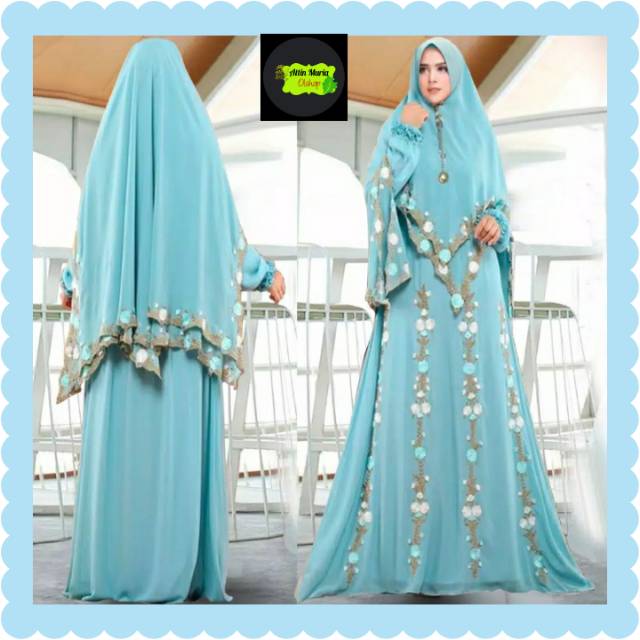 GAMIS SYARI - GAMIS SYARI CERUTY BABYDOLL - GAMIS SYARI - GAMIS SYARI BORDIR - KHIMAR 2 LAYER